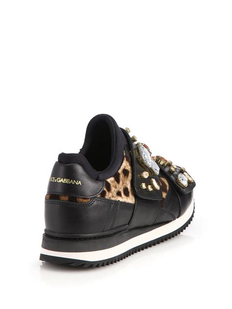 dolce gabbana leopard sneakers|dolce gabbana sneakers farfetch.